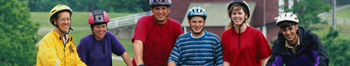 a photo of a group of cyclists